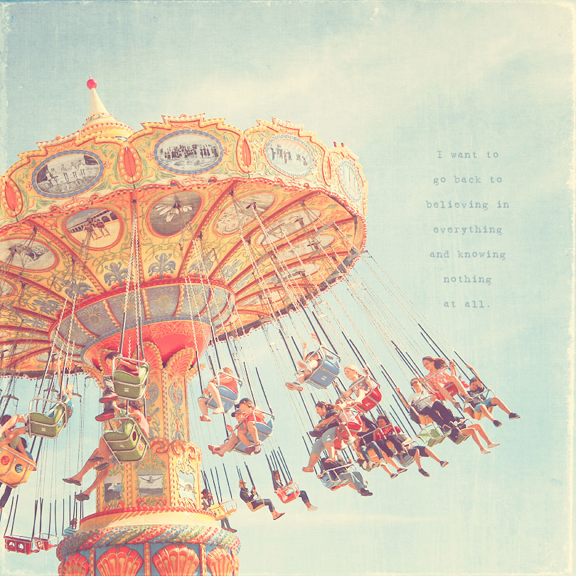 carnival art print, flying swing art, carnival photography