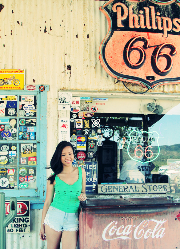 route 66 selfie, hackberry arizona