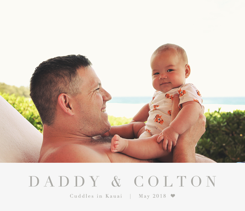 CuddlesInKauaiwithtextDadColton